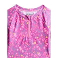 thumbnail image 2 of Weekend Academy Girls Long Sleeve Rash Guard and Bottoms Swim Set, 2-Piece, Sizes 4-16, 2 of 3