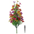 thumbnail image 6 of Artificial Flowers for Outdoors, 2025 New UV Resistant Artificial Outdoor Silk Flowers, Flowers for for Spring Summer Garden Home Porch Decor, 19.6 Inch (Multicolor), 6 of 9