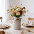 thumbnail image 6 of Vintage Distressed Decorative Vase, Desktop Centerpiece for Fresh/Dried Flowers, Ceramic Vase Suitable for Bedroom/Kitchen/Room Decor, Timeless Design Complements Any Interior Style, 7*5in, White, 6 of 6