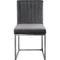 thumbnail image 4 of Contemporary Chic Modern, Contemporary Velvet Upholstered Dining Chair with Durable Metal Base, Set of 2, 18" W x 22" D x 32" H, Chic Dining Table Chairs, 4 of 6