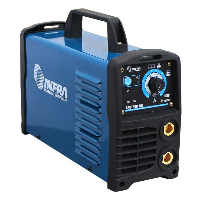 Soldadora Infra Arctron 160 Inversora Industrial ligero 120/220 V 15-160 A CD Ciclo de trabajo 40%
