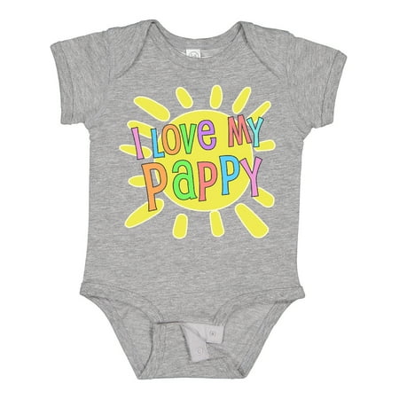 

Inktastic I Love My Pappy- Sun and Rainbow Letters Gift Baby Boy or Baby Girl Bodysuit