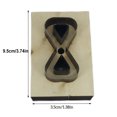 thumbnail image 4 of Kenally Troquel de cuero en relieve, correas de hechas a mano, molde de estampado, cinturones de bolso, herramienta de perforación, artesanía Type2 NO2 Kenally TO001472-02B, 4 of 6