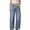 Dark Blue, variant on Lenpel Jeans for Woman Trendy Loose High Waisted Wide Leg Denim Pants Baggy Casual Trousers with Pockets