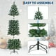 thumbnail image 3 of Árbol de Navidad con Lápiz Flocado Preiluminado, Árbol de Navidad de Esquina Delgado Artificial con Luces Que Cambian de Color y Blanco Cálido, 1000 Exuberantes Puntas de Ramas para, 3 of 13