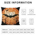 thumbnail image 5 of YINGXI Halloween Decor Pillow Covers Happy Halloween Decorations Farmhouse Saying Outdoor Fall Pillows Decorative Throw Pillow Cushion Case 18x18in, 5 of 5