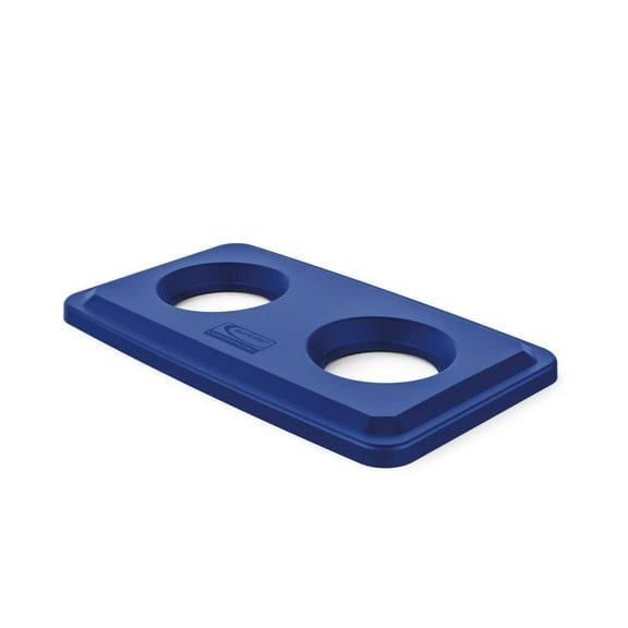 Suncast SUATCNLID02BLD 23 gal Resin Slim Trash Can Bottle & Lid - Blue