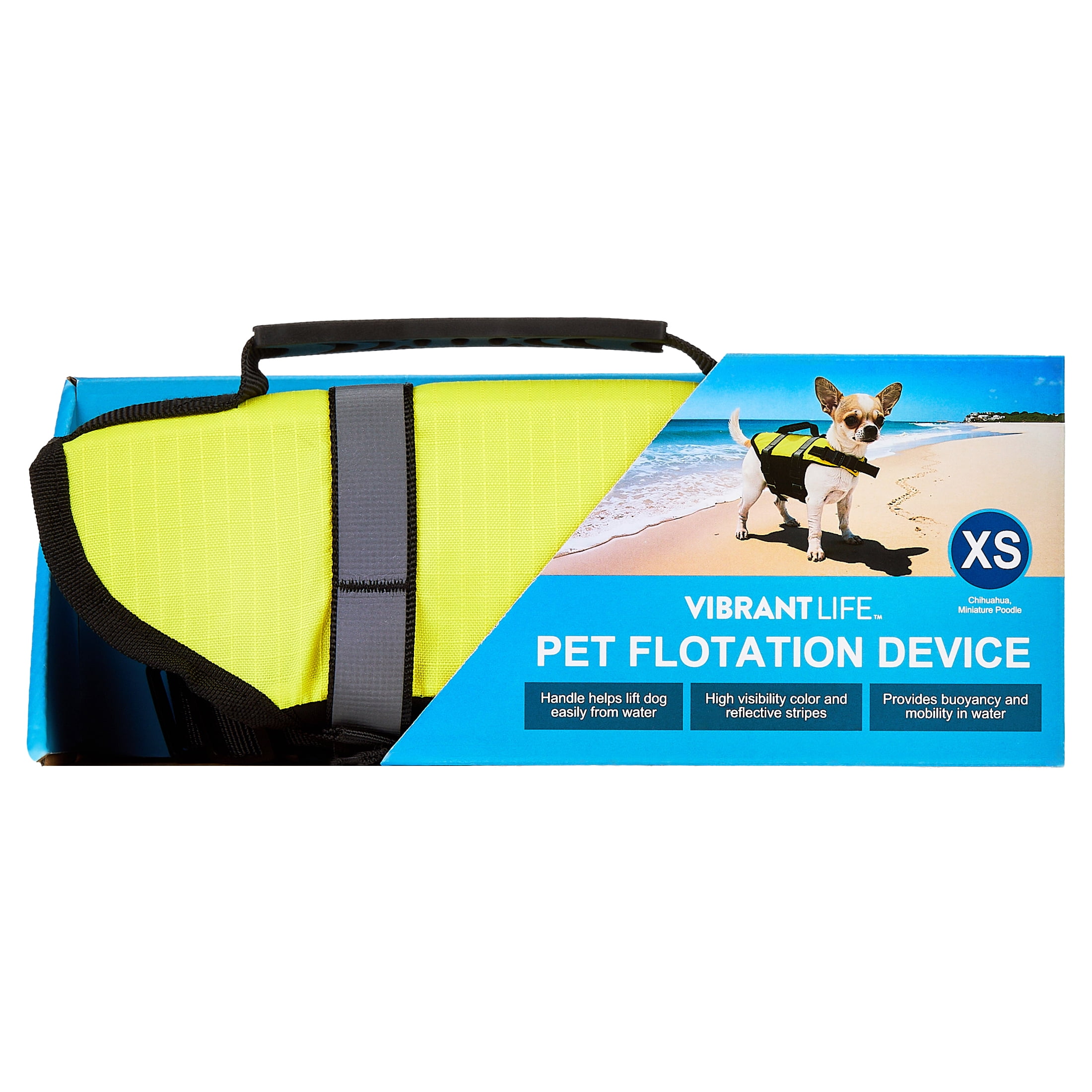 Vibrant Life High-Visibility Dog Floatation Device, Yellow, XS
