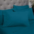 thumbnail image 4 of Sweet Home Collection 6 Piece Bed Sheets 1500 Thread Count Fine Microfiber Deep Pocket Set-EXTRA PILLOW CASES, VALUE, Full, Teal, 4 of 5