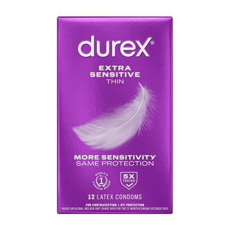 durex invisible ultra thin ultra sensitive lubricated latex condoms Types of Condoms: What They Are, Their Uses, And How To Pick The Right One main image 0