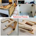 thumbnail image 1 of 2X Patas de mesa plegables - Bisagra de mesa plegable - Soportes de mesa plegables - Soportes de esquina de patas de mesa plegables - Bisagra de patas de silla - Banco de trabajo plegable LingWen 9024715476715, 1 of 1
