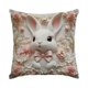 thumbnail image 2 of Uuiauoio Easter Bunny Pillow Cover 18 x 18inch Cute Rabbit Bunny Easter Decor Throw Pillow Case Cushion Cover Spring Season's Decorations for Home Sofa Bed, 2 of 7