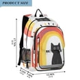 thumbnail image 2 of FORMRS School Backpack 17" Student Travel Bag with Laptop Compartment, Black Cat Rainbow, 2 of 7