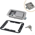 thumbnail image 2 of Weather-Resistant Polished Stainless Steel Truck Tool Box Latch, Heavy Duty And Non-Locking, 2 of 5