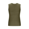 thumbnail image 4 of Womens Knitted Tank Tops, Sleeveless Shirts for Women Fall Fashion Loose Fit Solid Color Ribbed V Neck Sweatshirts, 4 of 4