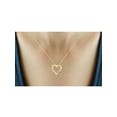 thumbnail image 4 of JewelersClub True Love White Diamond Accent 14K Gold Over Silver Heart Pendant, 18", 4 of 4