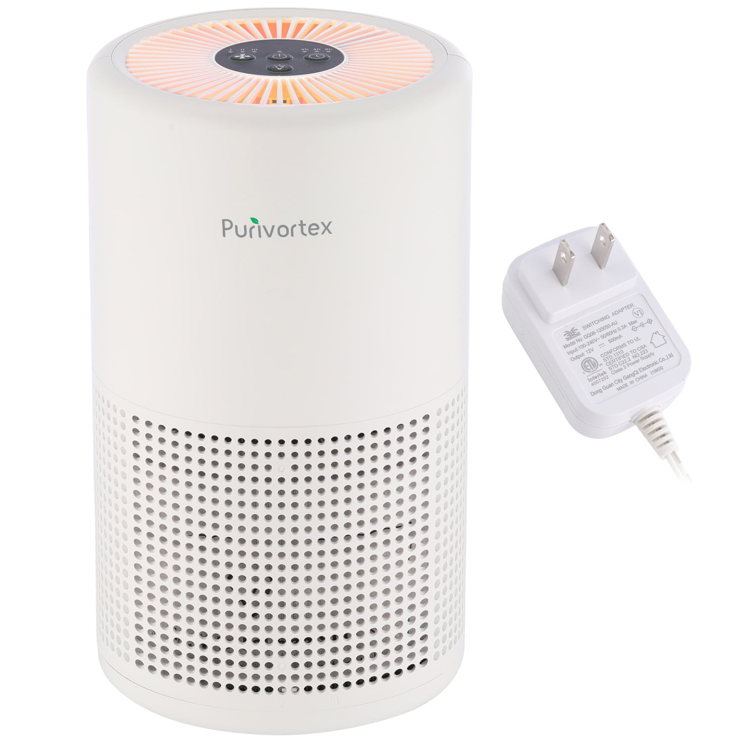 Purivortex AC201B Small Portable True HEPA Air Purifier Air Cleaner