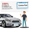 thumbnail image 6 of 2PC Light Blue License Plate Frames with Mounting Accessories 6.3x12.2inch(16x31cm), 6 of 8