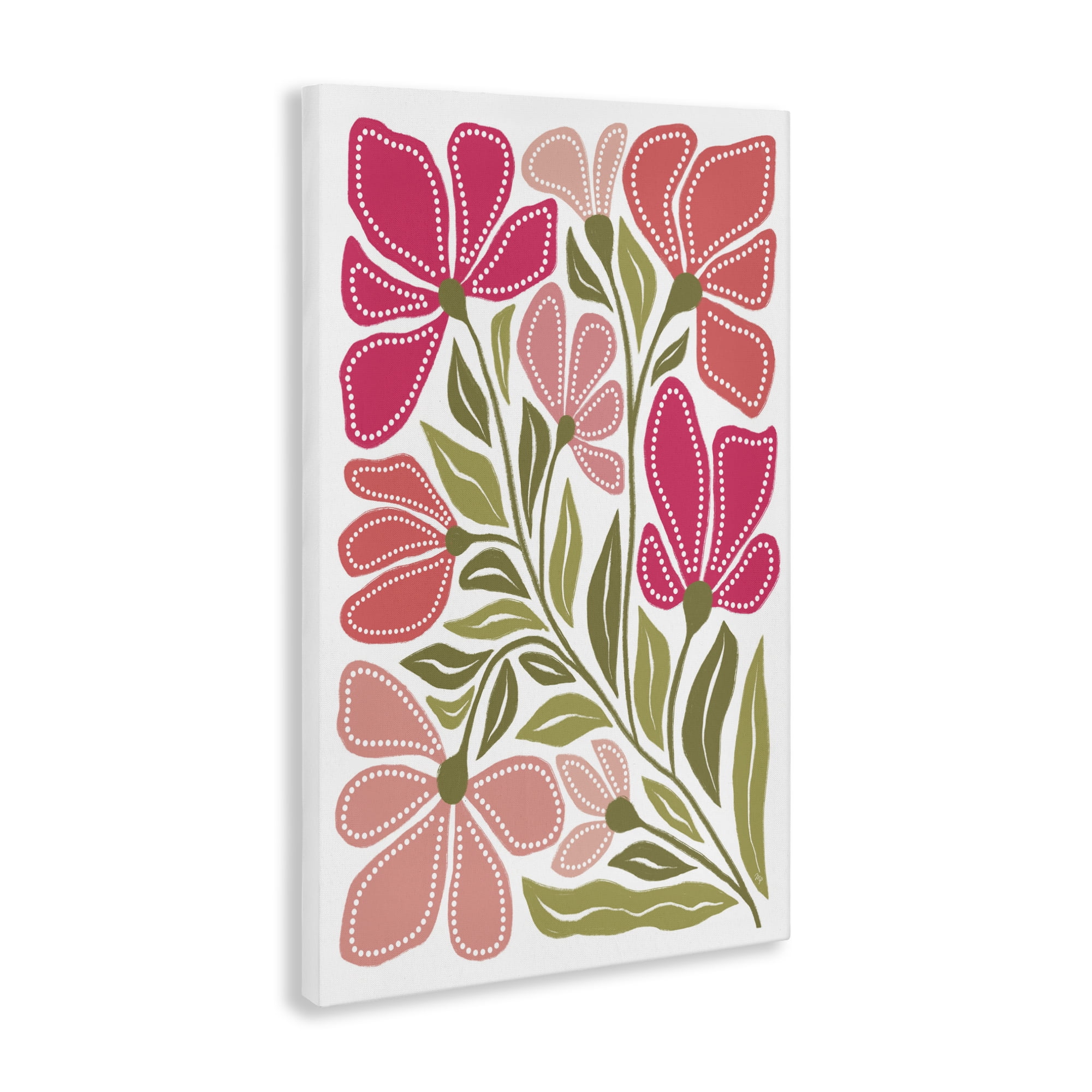 Stupell Industries Bold Midcentury Blooms Canvas Wall Art, design by Martina Pavlova