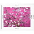 thumbnail image 4 of Art.com Van Gogh Almond Branches Pink Art Print Poster Art Print, White Frame Wall Art, 40" x 32", 4 of 4