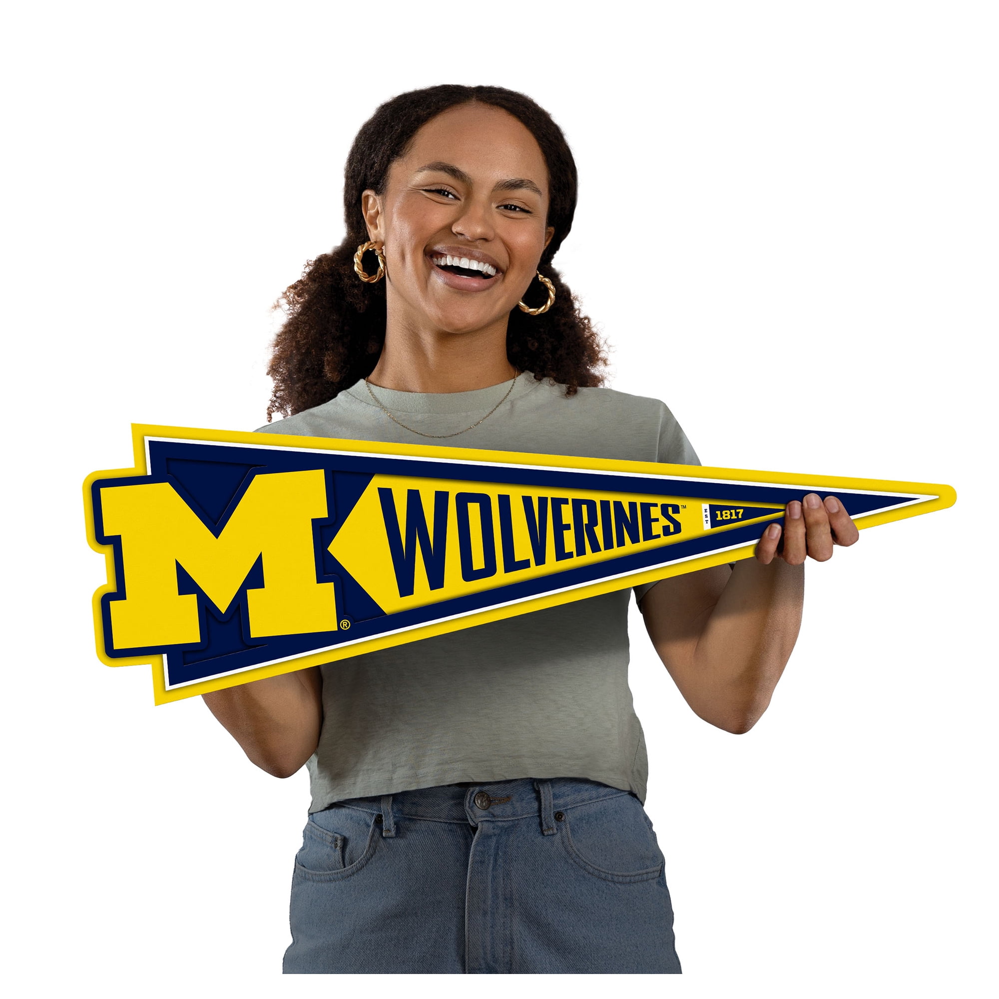 IDNA Michigan Wolverines 23" 3D Pennant Wall Art