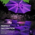 thumbnail image 3 of Huiyi Parasol Lights,104 LED Umbrella Light Remote Control 8Modes Battery Operated Hanging Light Decor Pole Lights for Outdoor Patio Umbrellas Camping Tents, 3 of 7