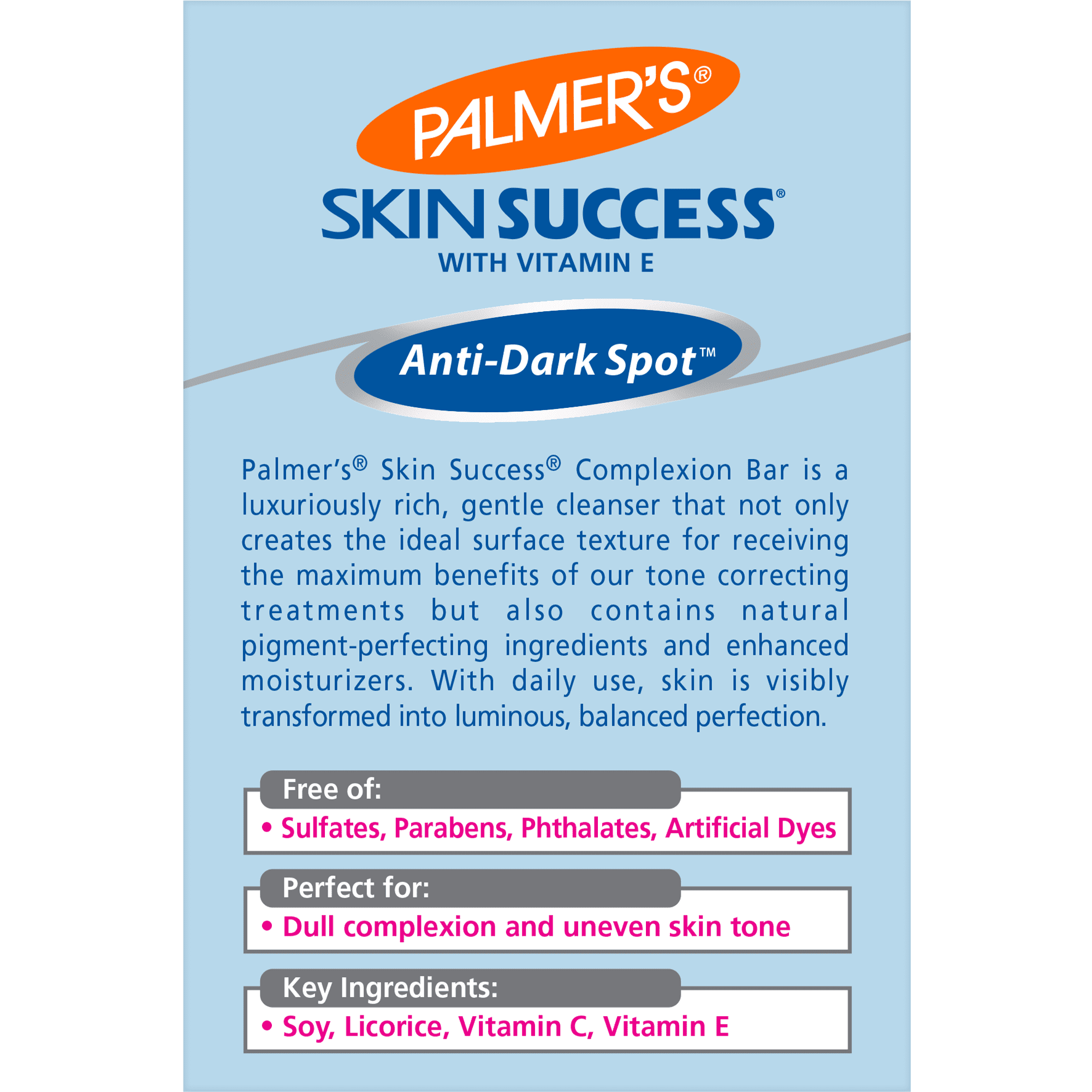 (3 pack) Palmer's Skin Success Anti-Dark Spot Complexion Bar For All Skin Types, 3.5 oz