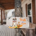 thumbnail image 4 of Trick or Treat Saint Bernard Funny Mummy Cosplay Pumpkin Candy Basket Landscape Wood Sign St Dog Lover Hanging Wall Home Decor - 12016, 4 of 5