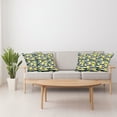 thumbnail image 4 of Ambesonne Modern Throw Pillow Cover 4 Pack, Fresh Lemons Striped, 18", Hunter Green Indigo, 4 of 6
