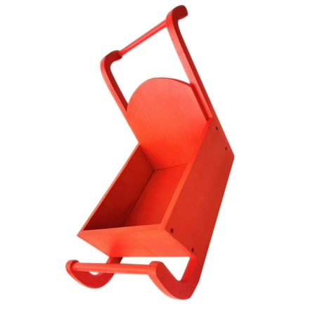 PTOOTP Santa Sled for Pictures 1Pack Wood Sled Shape 49X43X27cm