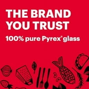 Pyrex Simply Store 7-Cup Round Glass Food Storage Dish,Blue