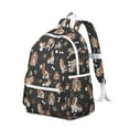 thumbnail image 2 of Basset Hounds with Bones and Presents Backpack for School,Cute School Bag,Schoolbag with Adjustable Shoulder Straps & Padded Back,13.4"x11"x4.7", 2 of 6