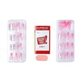 thumbnail image 3 of KISS imPRESS Square Press-On Toenails, Pink, 24 Pieces, 3 of 8