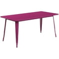 thumbnail image 1 of 31.5'' x 63'' Rectangular Black Metal Indoor-Outdoor Table, 1 of 3