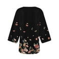 thumbnail image 4 of Cárdigan de manga larga para mujer, estampado informal, blusa con bolsillo, cárdigan, abrigo para mujer, 4 of 4