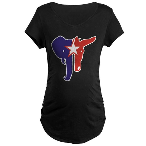CafePress - Republican Democrat Maternity Dark T Shirt - Maternity Dark T-Shirt