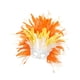 thumbnail image 2 of Tocado de plumas, accesorio de disfraz para carnaval, espectáculos escénicos Naranja, 2 of 9