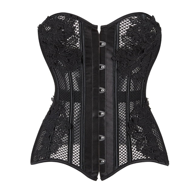 Elegant Floral Lace Mesh Shapewear Bodysuit for Corset Seamless Comfort and Figure Enhancing Performance