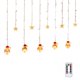 thumbnail image 2 of Fiudx Liquidación de ofertas flash Navidad nuevo LED decorativo cadena de luces árbol de Navidad luces de nieve Interior habitación ambiente cortina luz, 2 of 7