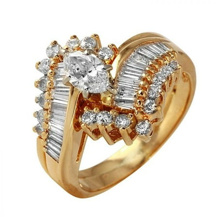 Foreli 1.53CTW Diamond 18k Yellow Gold Ring W Cert