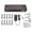 Black - US Plug, variant on MOSKYAUDIO Pedalboard Power Supply 11-Channel MPT-10, Independent Short Circuit Protection for Guitar Effect Pedals 9V/12V/18V, Black - US Plug (6.4 inches / 16.2 cm)