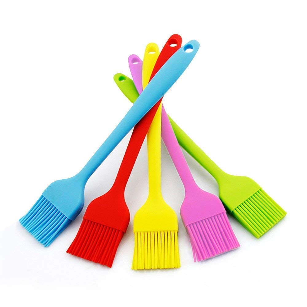 Silicone Basting Pastry Oil Brush Set of 5, Silicone Baking Brush .