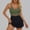 #128-Army Green, variant on Women's Solid Color V-Neck Mesh One-Piece Swimsuit with Removable Padding, Tummy Control Slimming Swimsuit for Beach and Swimming