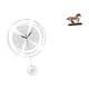 thumbnail image 1 of Reloj de pared decorativo con figura de caballo, escultura coleccionable de resina, adorno silencioso, acrílico, ligero, forma única, detalles realist, 1 of 8