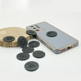 thumbnail image 5 of Premium Round Shungite Stickers with Pattern for Cell Phone Case Laptop Tablet Computer - Polished Shungite Protection Plate with Carbon Fullerenes (Eye of God), 5 of 5