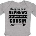 thumbnail image 4 of Inktastic Only the Best Nephews Get Promoted to Cousin Boys or Girls Long Sleeve Baby Bodysuit, 4 of 5