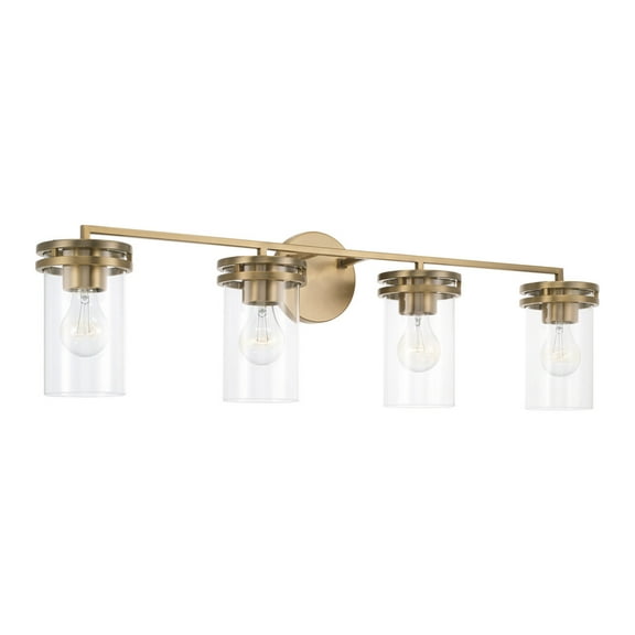 Capital Lighting 148741-539 Fuller 4 Light 34" Wide Vanity Light - Brass