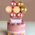 thumbnail image 5 of Dserhfy 10 Pcs 4 Inch Balloons Cake Topper Happy Birthday Mini Balls Cake Topper DIY Baking Decoration for Anniversary Birthday Party Baby Shower Decor, 5 of 8