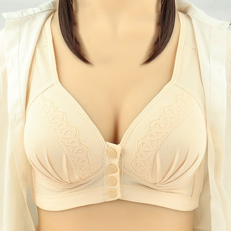 LLYWEY Womens Sports Bras Plus Size Clearance Beige Bras Women Ladies Longline Bra Style-856 Women s Plus Support Bra Feature Adult Female Nursing Sports Bras Khaki 42B