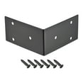 thumbnail image 3 of Uxcell L Shape 100x100x50mm Black Corner Brace Angle Bracket 4 Pack, 3 of 5